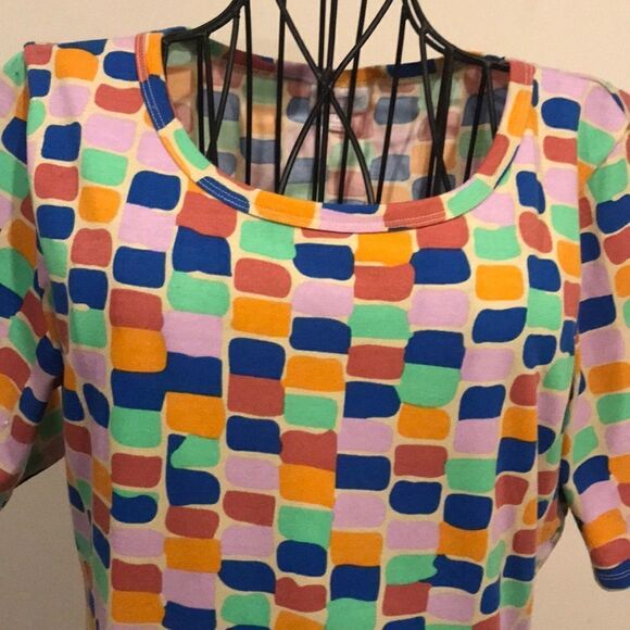 LuLaRoe Geometric Print Midi Dress - Size Medium - Picture 8 of 8